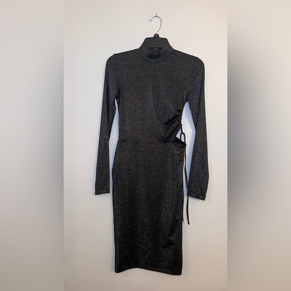 NWT Bodycon dress Jessica Simpson black and silver size XS - Picture 4 of 11